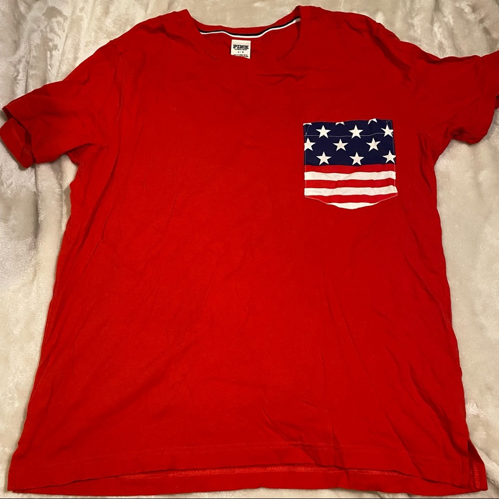 VS PINK American Flag T-Shirt